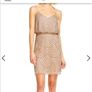 Adrianna Papell Sequin Blouson Dress 2